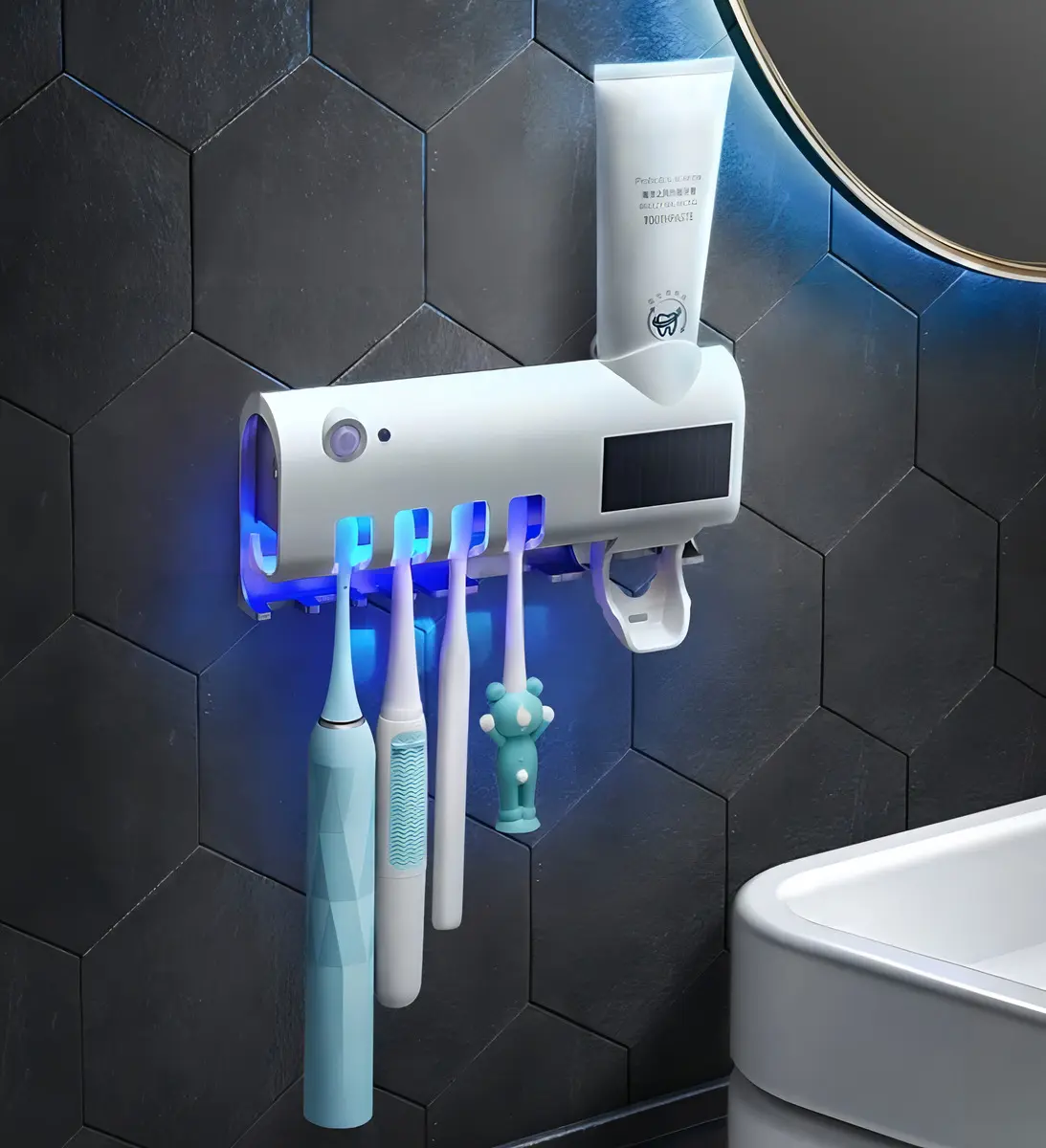 Dispensador y Esterilizador UV Cepillo